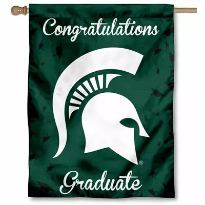 Michigan State University Graduation Gift Decorative Flag • $22.95