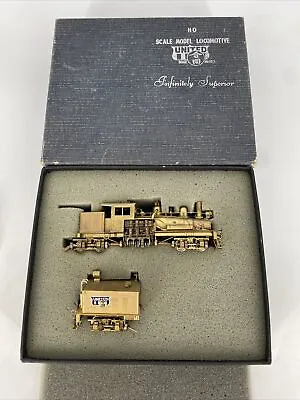 Ho Scale 1:87 Brass United 3-truck Shay Class B Geared Loco W/tender Runs L/n • $429.95