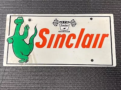 Vintage Original Sinclair License Plate Sign Painted Gas Oil Advertising Dino • $75