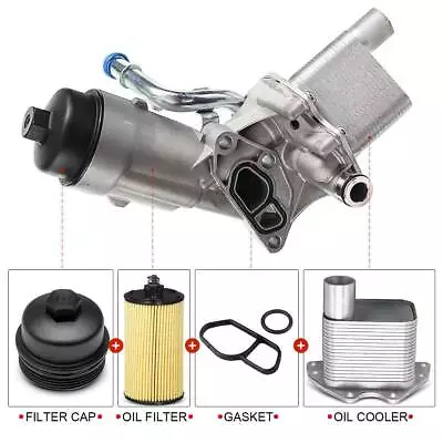 ⭐Engine Oil Cooler Filter Housing Adapter For Chevy Cruze Sonic Trax 1.4L Turbo • $43.58