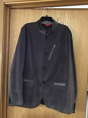 SONS Of INTRIGUE Mens Cotton Dark Purple/Gray Blazer Jacket Coat XL • $44.99