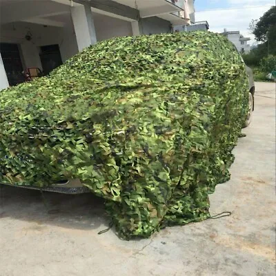 Heavy Duty Army Camouflage Net Camo Netting Covers Hiding Outdoor Woodland U • £9.71