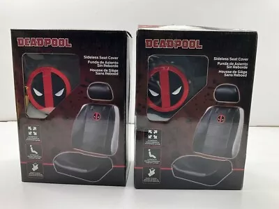 (2) Plasticolor 008664 Car Truck Universal Sideless Seat Cover Marvel Deadpool • $39.99