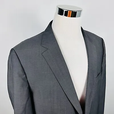 Hugo Boss 46R James3 Sharp5 Sport Coat 100% Wool Gray Two Button Double Vented • $50