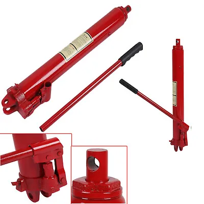 8 Ton Hydraulic Long Ram Jack Manual Pump For Engine Lift Hoist  Cherry Picker • $85.99