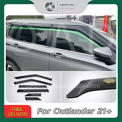 $81 • Buy Luxury 6pcs Weathershields For Mitsubishi Outlander ZM 2021+ Weather Shield