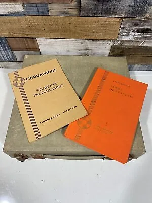 Vintage Linguaphone French Audio Teaching Course With 45 RPM LP Records And Case • £40