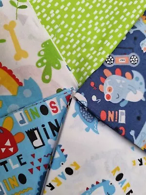 Fat Quarter Bundle Fabric Palette Little Dino 5pcs - 100% Cotton • £10.49