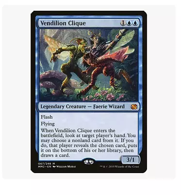 Vendilion Clique Modern Masters Mtg Magic The Gathering Near Mint • $6