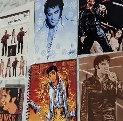 LOT Of Elvis Presley Signature Product Journal Stickers Post Cards Xmas Card • $25