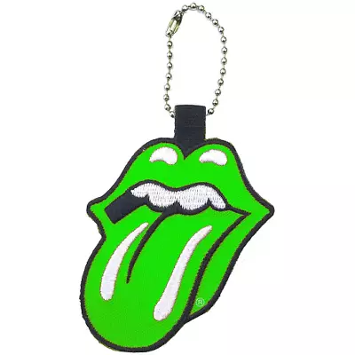 ROLLING STONES Official 'PATCH' Keyring Green Tongue • $31.89