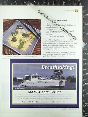2006 ADVERTISING For Manta 44 PowerCat Catamaran Motor Yacht Boat • $12.50