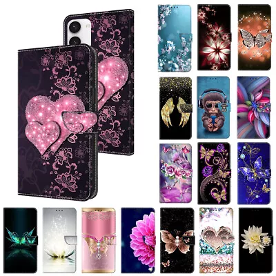 Case For Samsung A12 A13 A14 A52 A53 A54 Patterned Flip Wallet Stand Phone Cover • £5.99