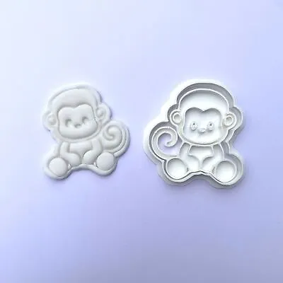 Monkey - Animal - Cookie Cutter + Stamp • $8.79