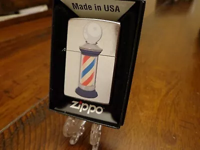 Barber Pole Retro Vintage Design Zippo Lighter Mint In Box • $27.95