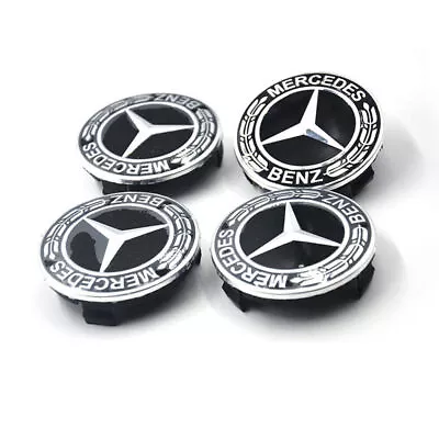 4PC 75mm Wheel Center Hub Caps Cover Logo Badge Emblem Sticker For Mercedes-Benz • $159.65
