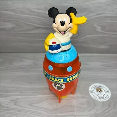 Disney Tootsie Toy Mickey Mouse Rocket Ship Space Bubble Dispenser Astronaut • $12.59