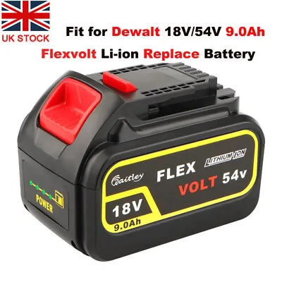 £75.36 • Buy Replace For Dewalt DCB547 18V/54V XR Flexvolt 9Ah Li-ion Cordless Battery DCB546