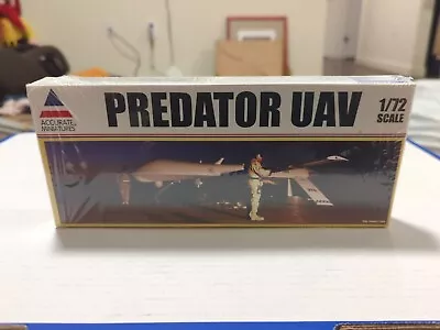 Accurate Miniatures #0412 1/72 RQ-1 Predator UAV Model Kit Open Box!!!  • $26.99