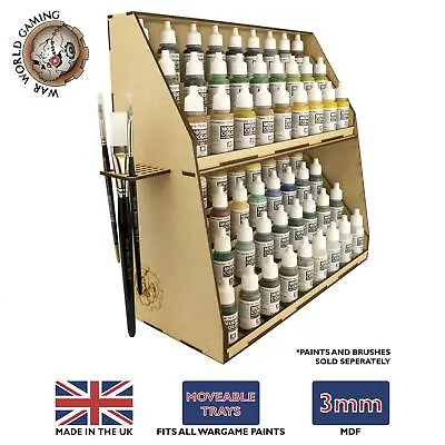 WWG MDF 7-Tier Paint Station Stand For Model Painting –Wargame Miniature Railway • £34.99