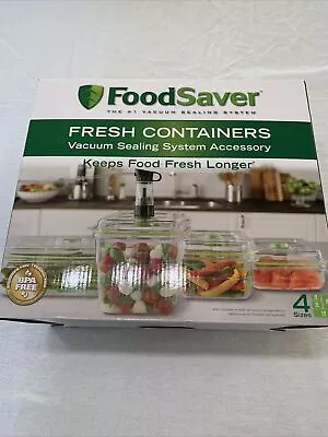 Open Box FoodSaver Vacuum Containers 4 Sizes READ DESCRIPTION  • $22