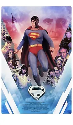 Superman 1978 By Rich Davies Ltd Edition X/250 Print Poster Art MINT Mondo Movie • $150