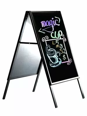 Double Sided Dry Erase Menu A Frame 22x28 Black Frame/Legs/Dry-Wipe Surface • $199.90