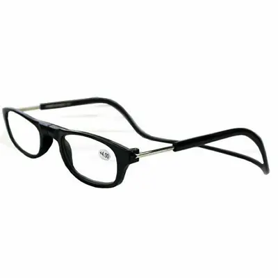 Reading Magnetic Glasses Click Adjustable Hanging Rim Reading Googles Eyeglasses • $7.99