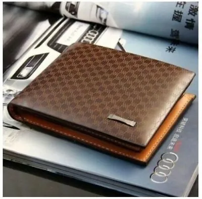 Luxury High Quality Wallet Mens Soft Leather Bifold ID Credit Card Designer  • £3.99