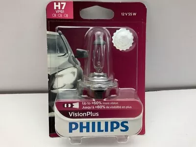 Philips H7VPB1 VisionPlus Headlight Headlamp Light Lamp Bulb H7 12V 55W • $8.97