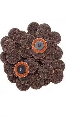 $27 • Buy 50 Pc 2  Coarse Roloc Scotch Brite Roll Lock Surface Sanding Disc Made In USA