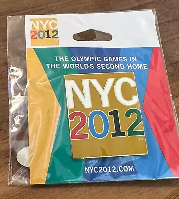 New York City NYC 2012 Candidate City Olympic Bid Pin - Gold • $6