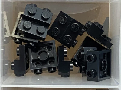 $5.95 • Buy LEGO Parts - Black Plate 2 X 2 X 2/3 With 2 Studs On Side - No 99206 - QTY 10