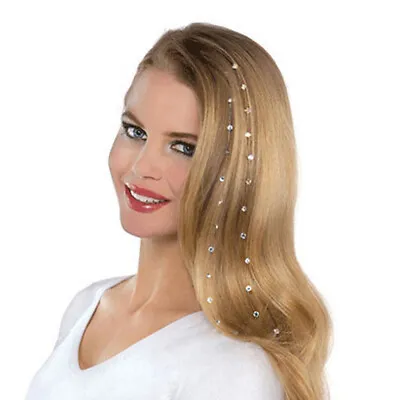 Woman Crystal Rhinestone Bling Diamond Hair Accessories Wedding Hair Decor • £3.65