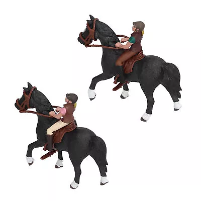 ZZ1 Horse Rodeo Figurine Children Kid Simulated Farm Horse Rider Model Toy Birth • $21.29