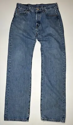 Vintage Levi’s Levis 501 Button Fly Distressed Denim Jeans 33 X 33* • $33