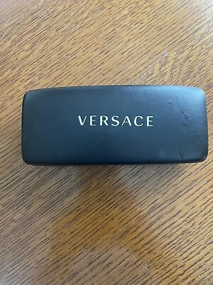 Versace Authentic Hard Eyeglasses Case In Black W/Lense Cloth Cleaner • $10