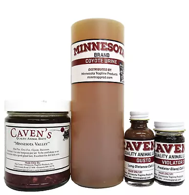 Cavens Minnesota Brand Professional Coyote Trapping Bait And Lure Kit K-12* • $52.99