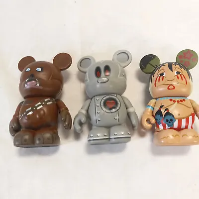 Disney Vinylmation 3''  Figures Lot Of 3 Mickey Chewbacca • $14.95