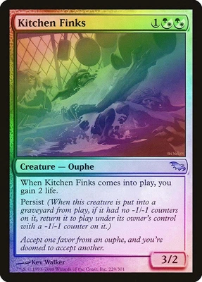 $5.15 • Buy Kitchen Finks FOIL Shadowmoor PLD White Green Uncommon MAGIC CARD ABUGames