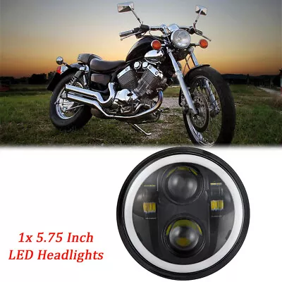 5.75  LED Headlight Projector Hi/Lo For Yamaha Virago 250 750 535 1100 Vmax 1200 • $48.27