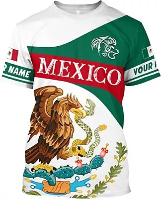 Royal Fight Personalized Mexico Shirts Mexican Shirts For Men Customized Mexic • $22.99