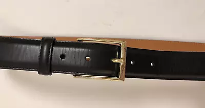 Men's Martin Dingman Leather Belt # 10050 Black Handcrafted In Italy Size 38 • $29.95