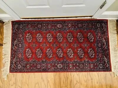 2’2” X 4’ Vintage Karastan Bokhara Wool Rug • $160