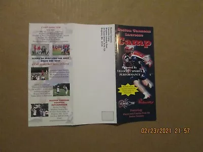 MLL Boston Cannons Vintage Circa 2004 Lacrosse Team Logo Camp Guide • $15