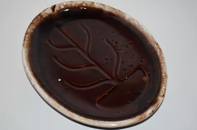 Vintage McCoy Oven Proof 7018 Platter Brown Drip Pottery • $13.95