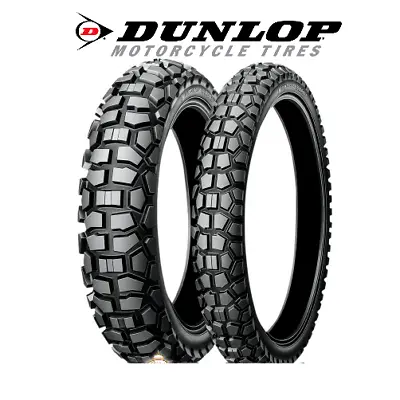 Dunlop 90/90-21 & 120/80-18 D605 Tires Honda CRF250L XR250L Suzuki DRZ400S DR350 • $169.95