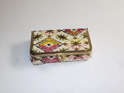 Vintage Japan MCM Clutch Coin Purse Bag Kiss Clasp • $14.99