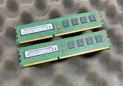 8GB Kit (2 X 4GB) Micron MT8JTF51264AZ-1G6E1 PC3-12800U DDR3 Computer Memory • £9.99