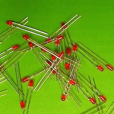 3mm LED 12 Volt RED X 10pcs LEDS Kingbright L-7104ID-12V High Efficiency 20mcd • £1.50